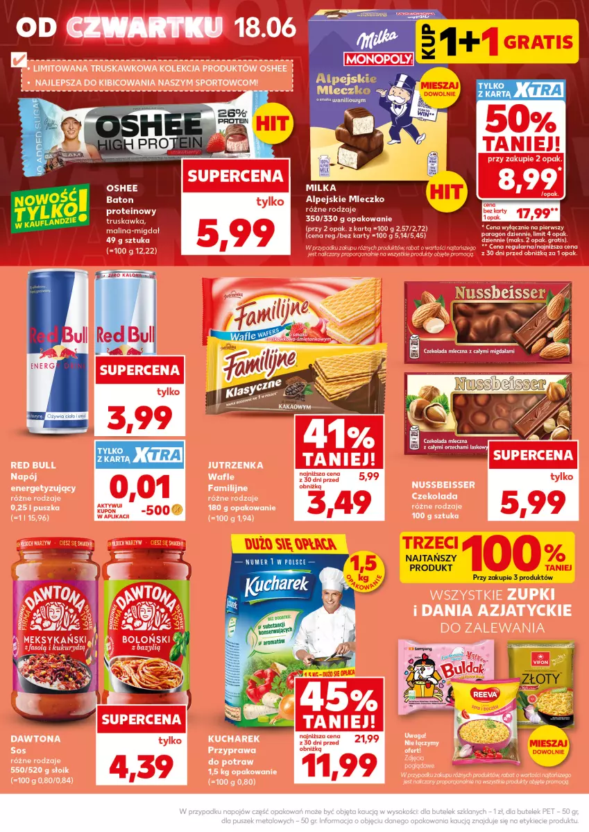 Gazetka promocyjna Kaufland - Mocny Start - ważna 22.06 do 24.06.2026 - strona 8 - produkty: Baton, Mleczko, Oshee, Sok