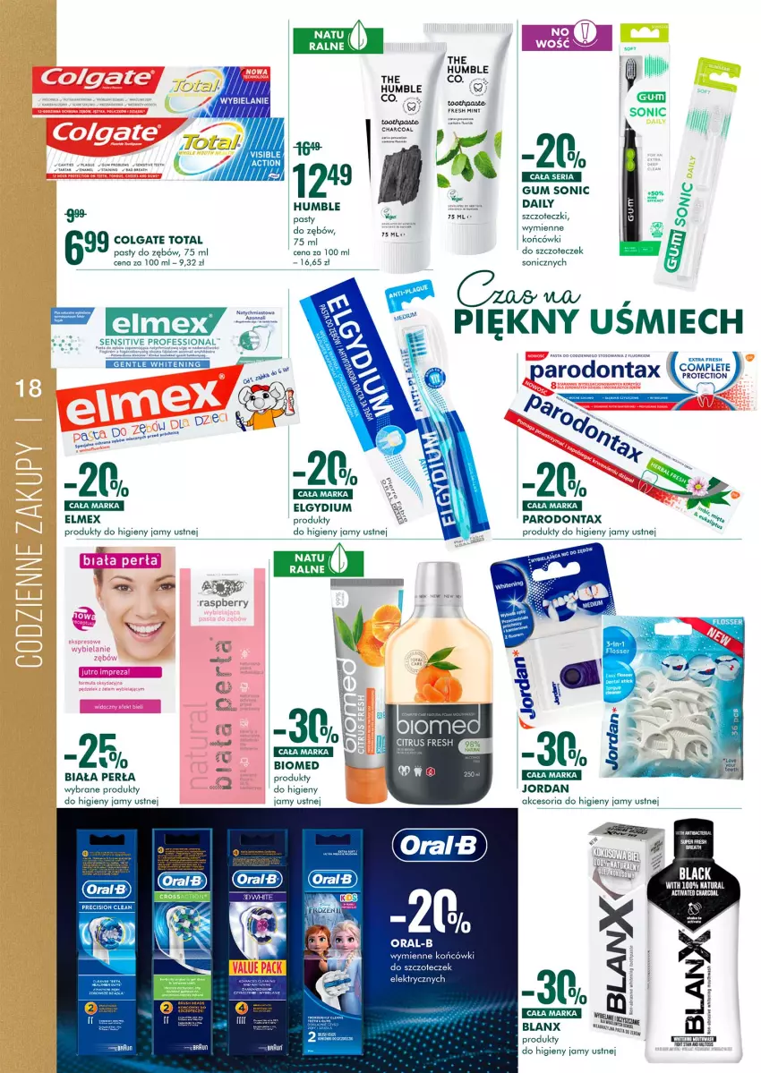 Gazetka promocyjna Super Pharm - Gazetka - ważna 13.12 do 24.12.2021 - strona 18 - produkty: Colgate, Colgate Total, Elgydium, Elmex, Fa, HP, Lack, LG, Parodontax, Perła, Por, Ser, Tarta