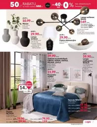 Gazetka promocyjna Agata Meble - Gazetka - ważna od 13.04 do 13.04.2025 - strona 10 - produkty: Poszewka, Tera, Wazon, Zasłona, Lampa sufitowa, Narzuta, Lampa, Fa
