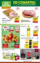 Gazetka promocyjna Stokrotka - Market - Gazetka - ważna od 12.10 do 12.10.2022 - strona 1 - produkty: Krakus, Kujawski, Mus, Gra, Papier, Szynka wieprzowa, Papier toaletowy, Szynka, Lipton, Herbata, Olej, Jabłka