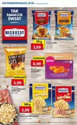Gazetka promocyjna Lidl - Smaki USA - Gazetka - ważna od 23.10 do 23.10.2021 - strona 16 - produkty: Kurczak, Sos, Chipsy, Tortilla, Popcorn, Fa