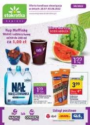 Gazetka promocyjna Stokrotka - Stokrotka Express - Gazetka - ważna od 03.08 do 03.08.2022 - strona 1 - produkty: Nałęczowianka, Sos, Tarczyński, Woda