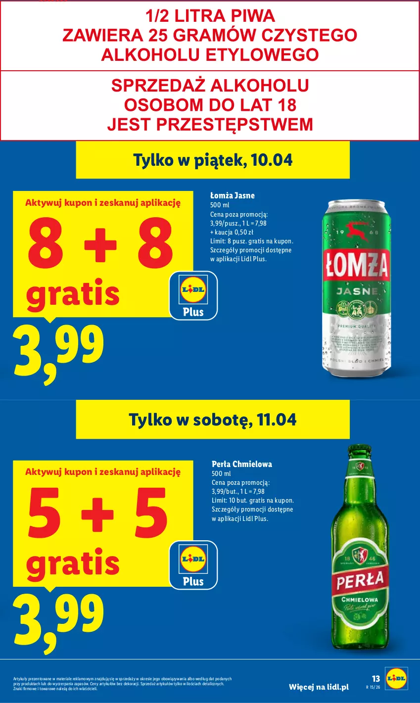 Gazetka promocyjna Lidl - Gazetka ważna od 9.04 do 11.04 - ważna 09.04 do 11.04.2026 - strona 13 - produkty: Gra, Perła