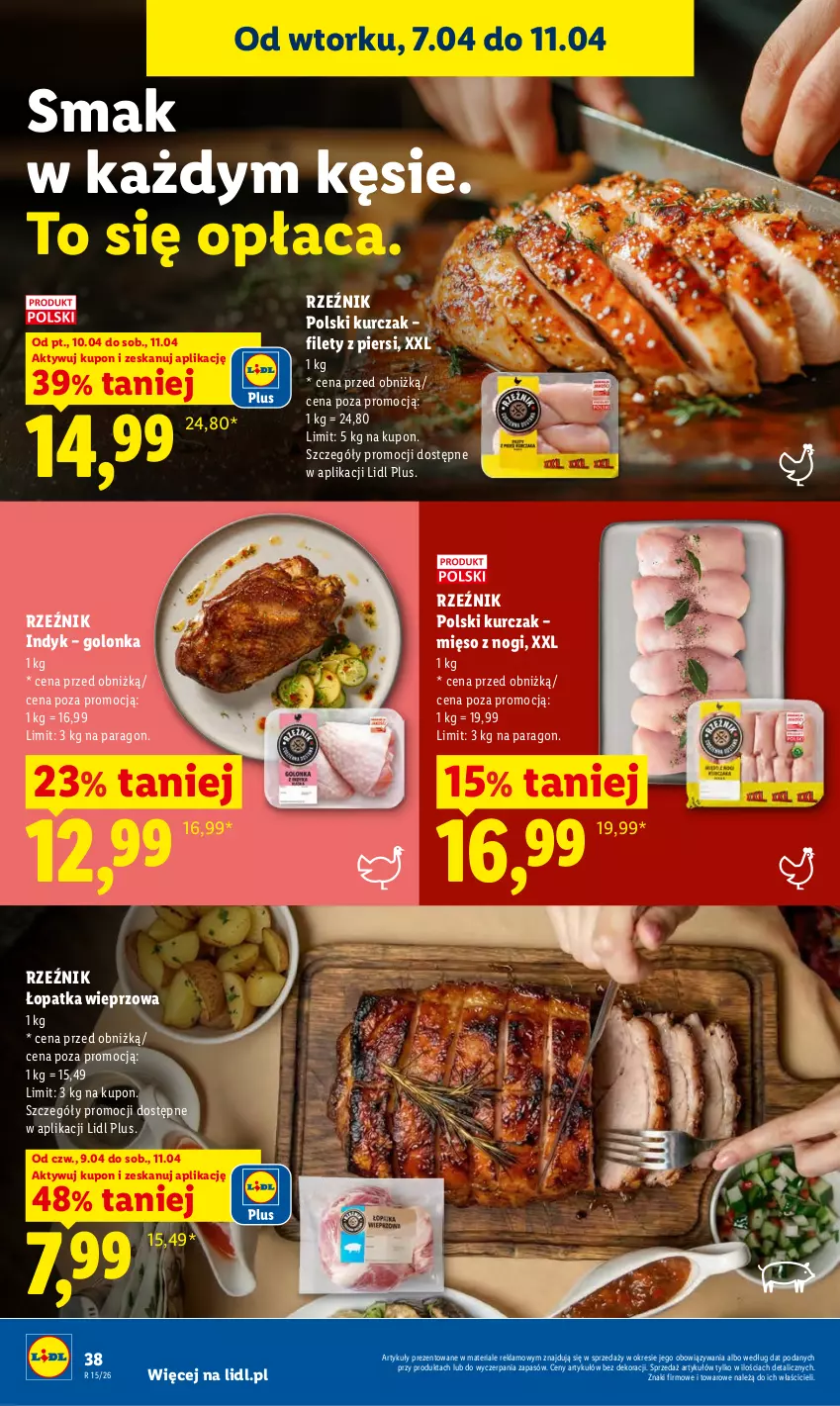 Gazetka promocyjna Lidl - Gazetka ważna od 9.04 do 11.04 - ważna 09.04 do 11.04.2026 - strona 36 - produkty: Kurczak, Mięso