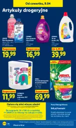 Gazetka promocyjna Lidl - Gazetka ważna od 9.04 do 11.04 - Gazetka - ważna od 11.04 do 11.04.2026 - strona 64 - produkty: Płyn do prania, Por, Gra, Papier, Portal, Laur, Płyn do płukania, Ręcznik, Mola, Flora, Ariel, Kapsułki do prania, Lenor