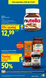 Gazetka promocyjna Lidl - Gazetka ważna od 9.04 do 11.04 - Gazetka - ważna od 11.04 do 11.04.2026 - strona 9 - produkty: Nutella, Dżem