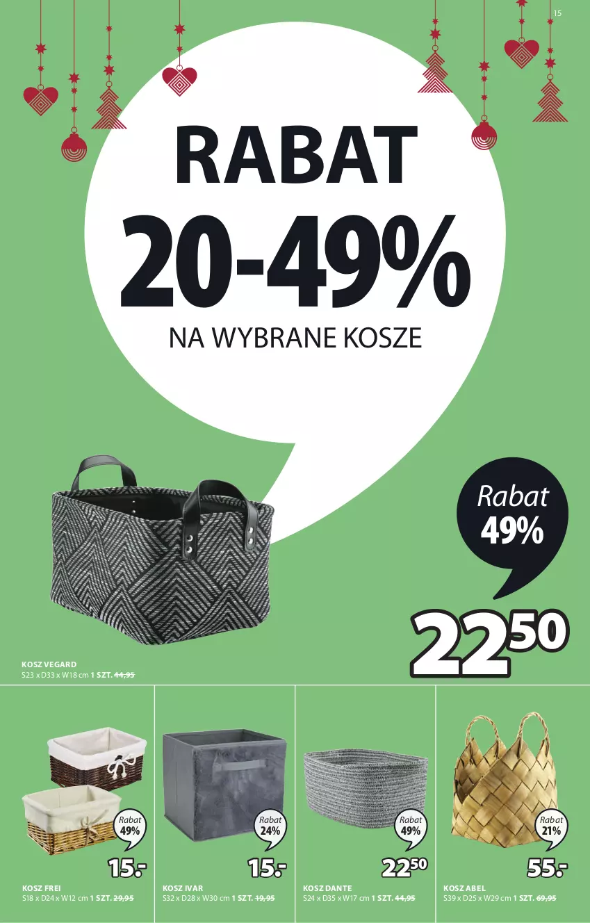 Gazetka promocyjna Jysk - Oferta tygodnia - ważna 01.12 do 14.12.2021 - strona 16 - produkty: Ivar, Kosz