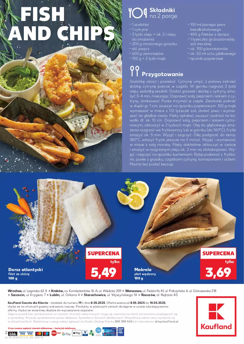 Gazetka promocyjna Kaufland - Kaufland - ważna 08.05 do 14.05.2025 - strona 2 - produkty: Cytryny, Dorsz, Fa, Frytki, Groszek, Kawa, Olej, Orka, Papier, Pieprz, Piwa, Piwo, Por, Pur, Ręcznik, Ręczniki papierowe, Sok, Sól, Szal, Wagi, Ziemniaki
