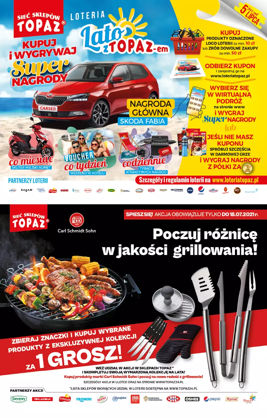 Gazetka promocyjna Topaz - Gazetka - ważna 01.07 do 07.07.2021 - strona 2 - produkty: Gra, Grill, Top