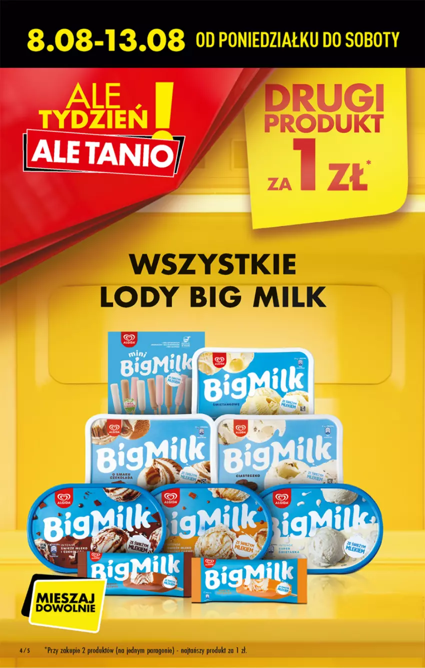 Gazetka promocyjna Biedronka - W tym tygodniu - ważna 08.08 do 13.08.2022 - strona 4 - produkty: Big Milk, Lody