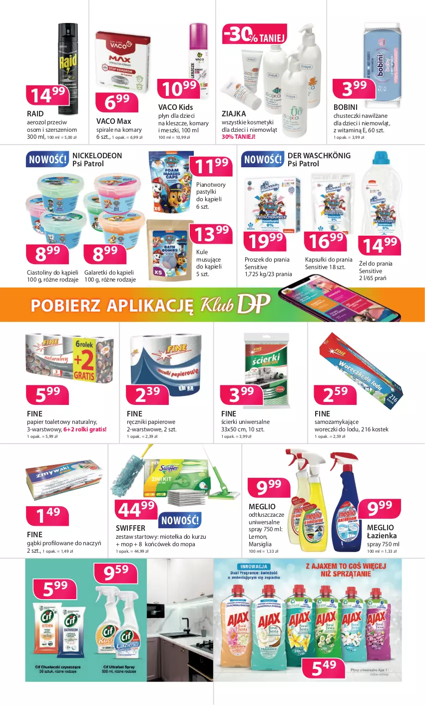 Gazetka promocyjna Drogerie Polskie - Gazetka - ważna 09.07 do 31.07.2021 - strona 7 - produkty: Chusteczki, Dzieci, Gala, Galaretki, Gra, Kapsułki do prania, König, Kosmetyki dla dzieci, Mars, Mop, Mus, Odtłuszczacz, Papier, Papier toaletowy, Pastylki, Proszek do prania, Psi Patrol, Ręcznik, Ręczniki papierowe, Rolki, Stek, Woreczki do lodu, Ziajka