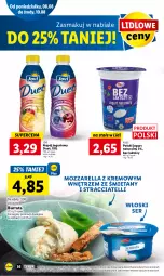 Gazetka promocyjna Lidl - GAZETKA - Gazetka - ważna od 10.08 do 10.08.2022 - strona 38 - produkty: Mozzarella, Jogurt naturalny, Ser, Jogurt, Burrata, Napój jogurtowy, Lovi, Pilos, Napój
