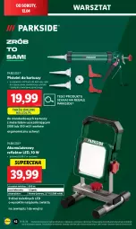 Gazetka promocyjna Lidl - GAZETKA - Gazetka - ważna od 13.04 do 13.04.2025 - strona 46 - produkty: Parkside, Sok, Rum, Przewód, Reflektor LED, Tusz, Pistolet, Reflektor, Akumulator