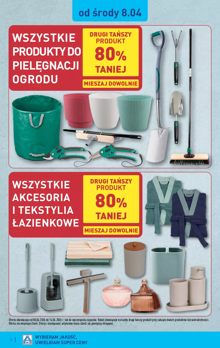 Gazetka promocyjna Aldi - Artykuły przemysłowe i tekstylia - ważna 08.04 do 11.04.2026 - strona 2
