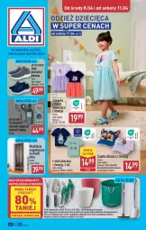 Gazetka promocyjna Aldi - Artykuły przemysłowe i tekstylia - Gazetka - ważna od 11.04 do 11.04.2026 - strona 1 - produkty: Termometr, Buty, Czapka, T-shirt, Dzieci, Sukienka, Drzwi, Okno, Fa