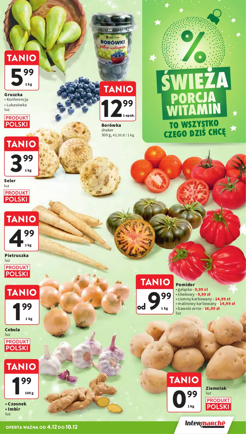 Gazetka promocyjna Intermarche - Gazeta promocyjna - ważna 04.12 do 10.12.2025 - strona 25 - produkty: Borówka, Cebula, Czosnek, Imbir, Pietruszka, Por, Ser