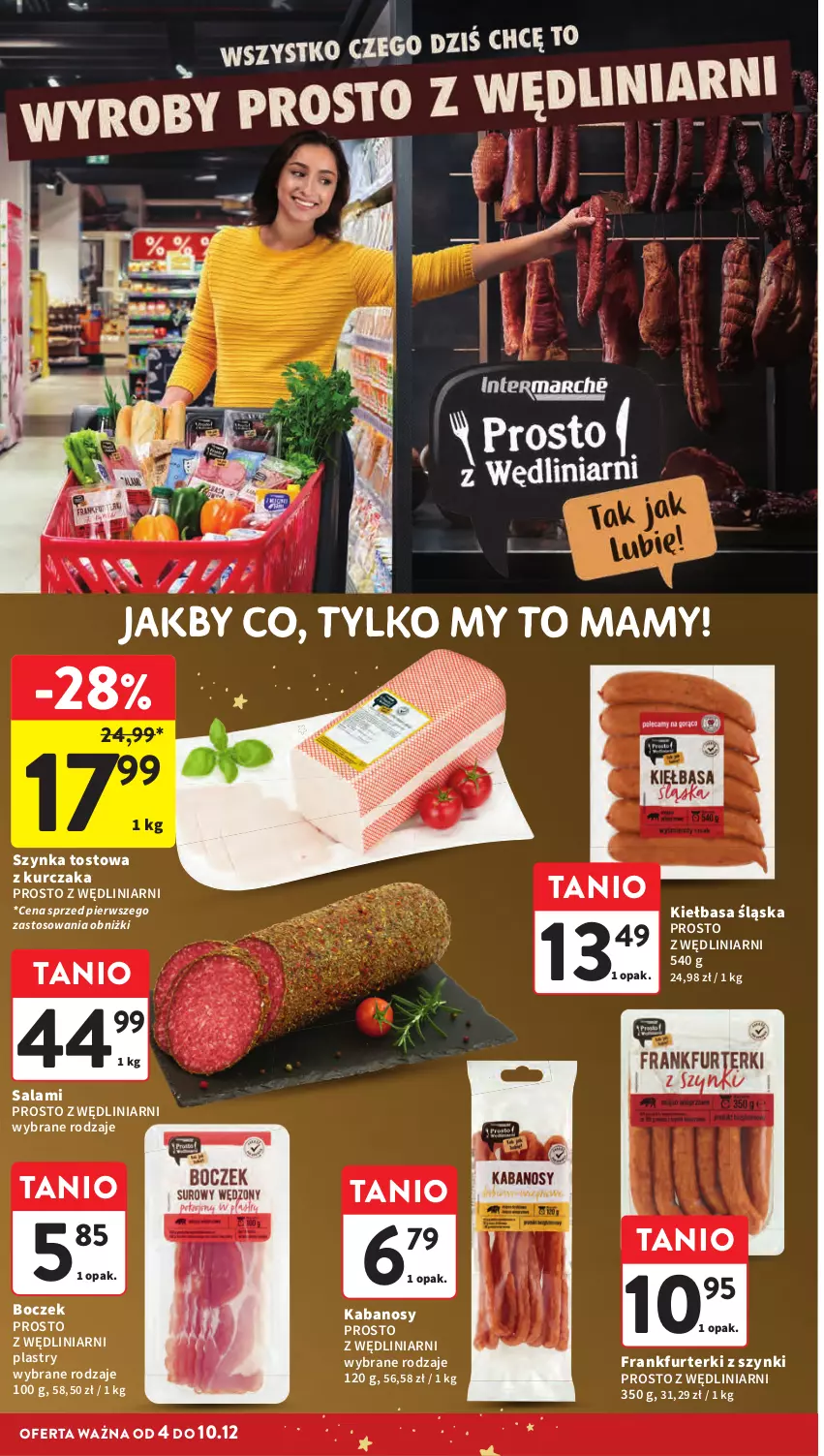 Gazetka promocyjna Intermarche - Gazeta promocyjna - ważna 04.12 do 10.12.2025 - strona 38 - produkty: Boczek, Frankfurterki, Kurczak, Szynka