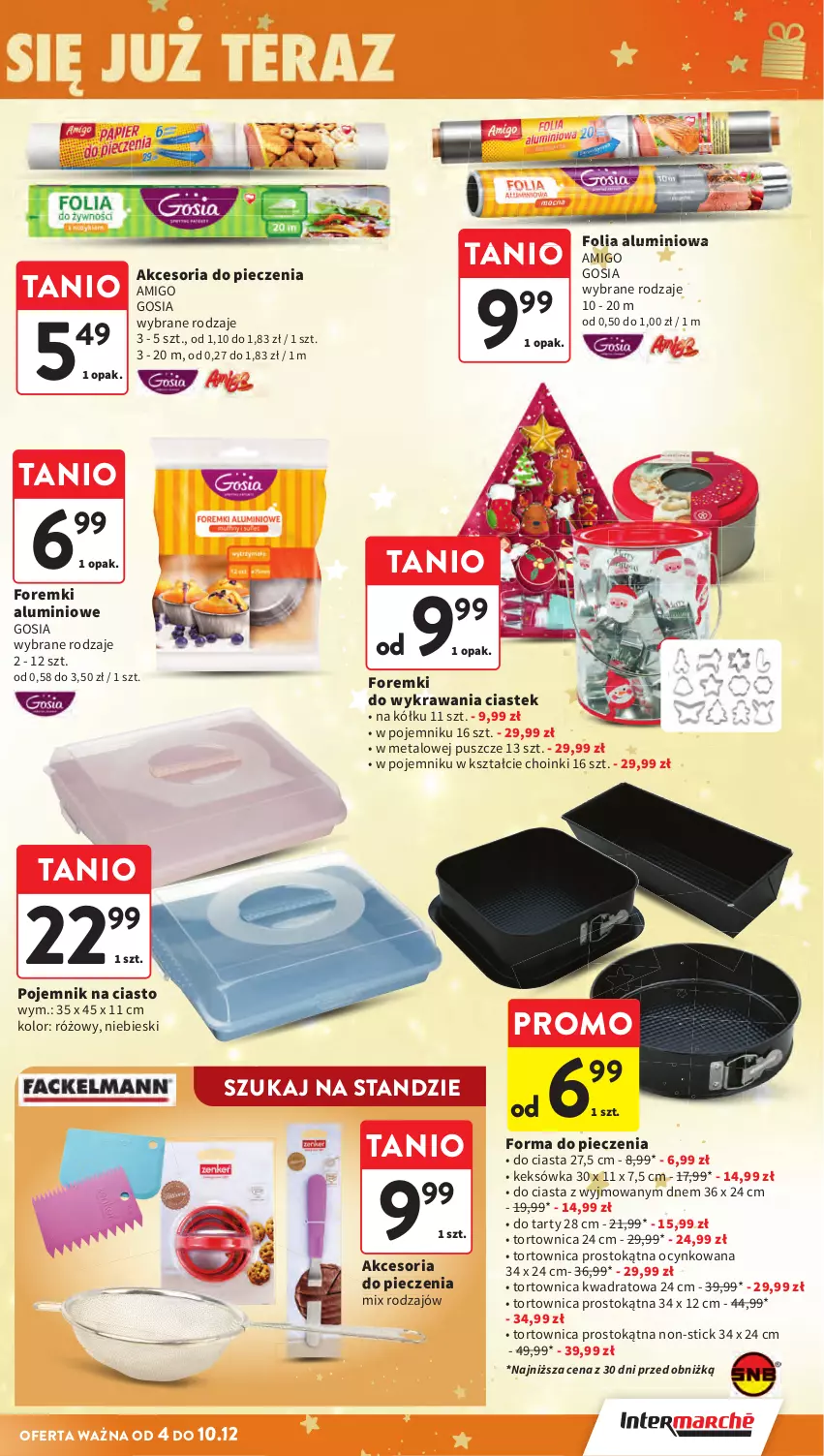 Gazetka promocyjna Intermarche - Gazeta promocyjna - ważna 04.12 do 10.12.2025 - strona 47 - produkty: Cynk, Folia aluminiowa, Foremki, Forma do pieczenia, Keksówka, Piec, Pojemnik, Pojemnik na ciasto, Stek, Tortownica