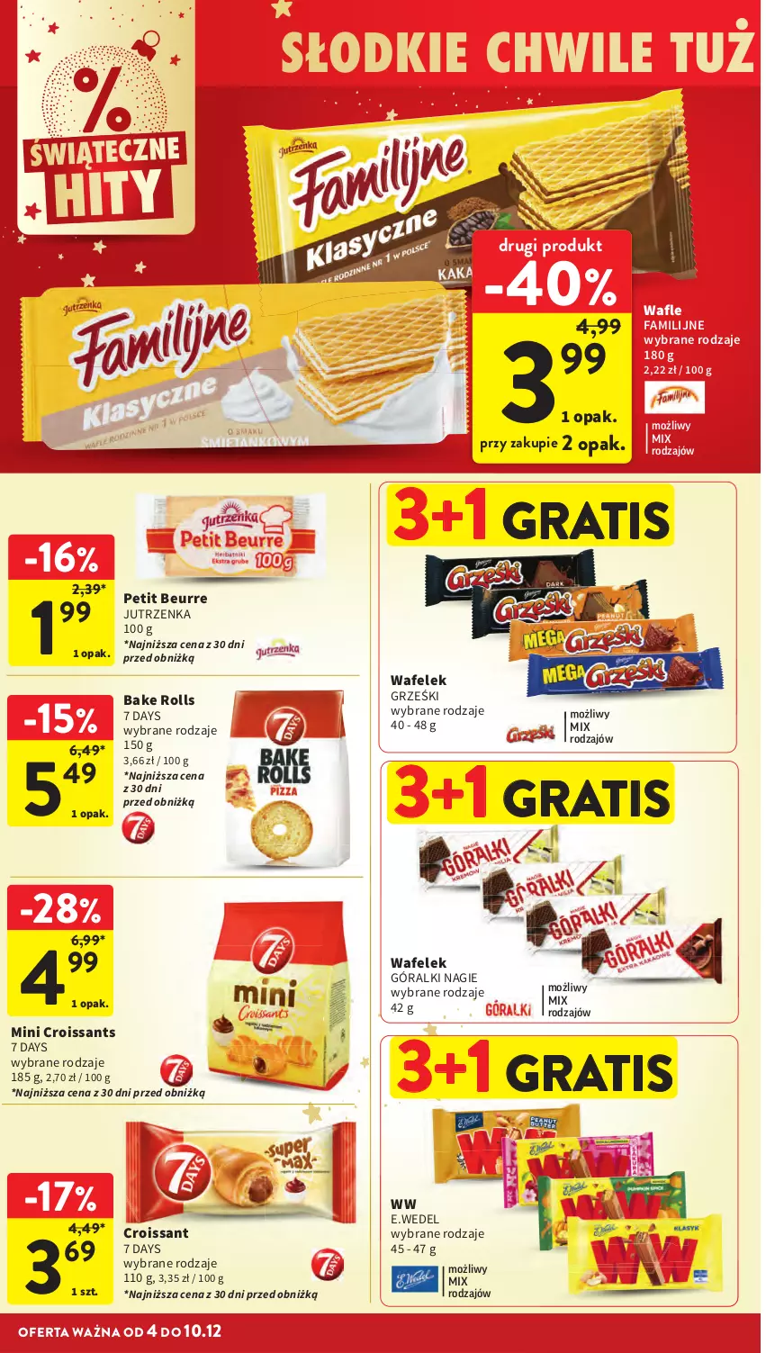 Gazetka promocyjna Intermarche - Gazeta promocyjna - ważna 04.12 do 10.12.2025 - strona 48 - produkty: 7 Days, Croissant, Fa, Góralki, Gra, Grześki, Jutrzenka