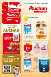 Gazetka promocyjna Auchan - Gazetka Rewelacyjne Marki Auchan Supermarket Auchan - Gazetka - ważna od 01.02 do 01.02.2023 - strona 1 - produkty: Ser, Papier, Szynka konserwowa, Szynka, Ręcznik, Miód