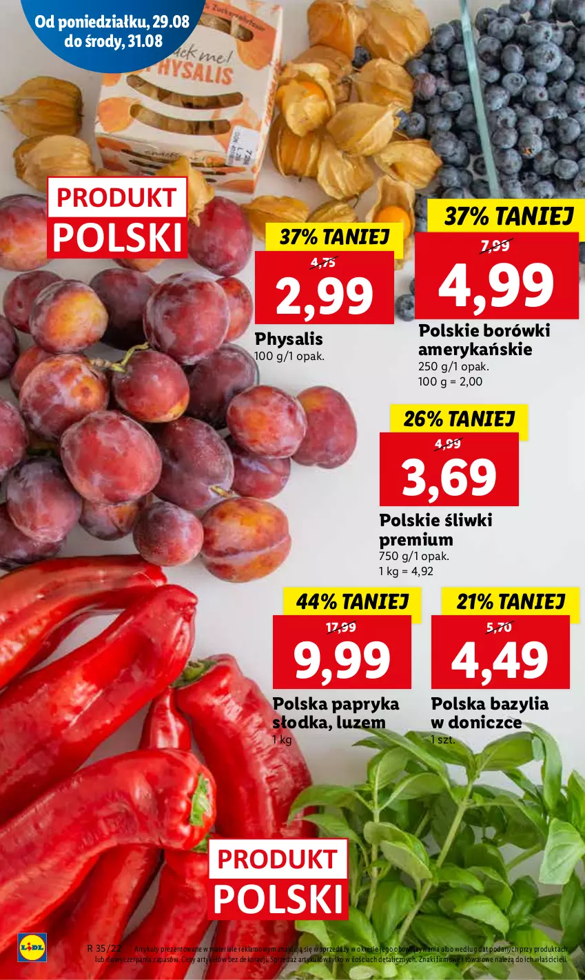 Gazetka promocyjna Lidl - GAZETKA - ważna 29.08 do 31.08.2022 - strona 10 - produkty: Bazyl, Bazylia, Papryka, Papryka słodka