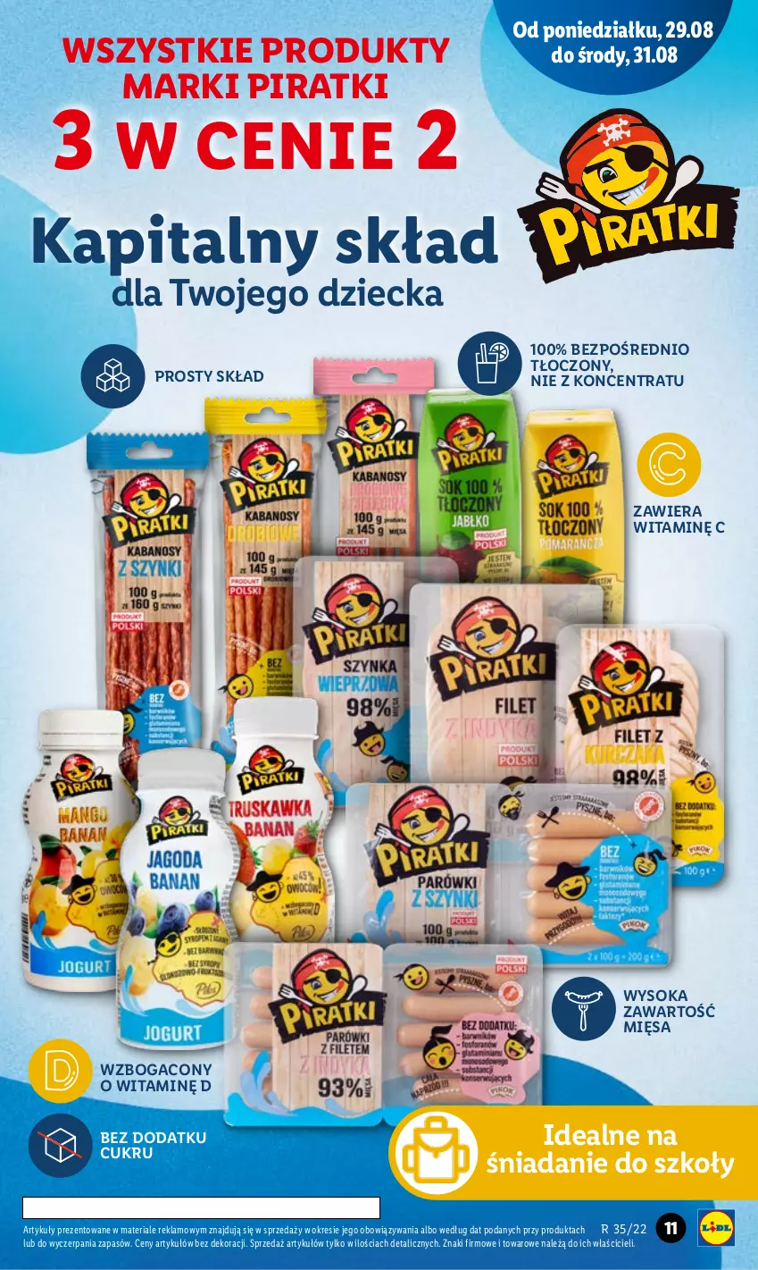 Gazetka promocyjna Lidl - GAZETKA - ważna 29.08 do 31.08.2022 - strona 15 - produkty: Sok