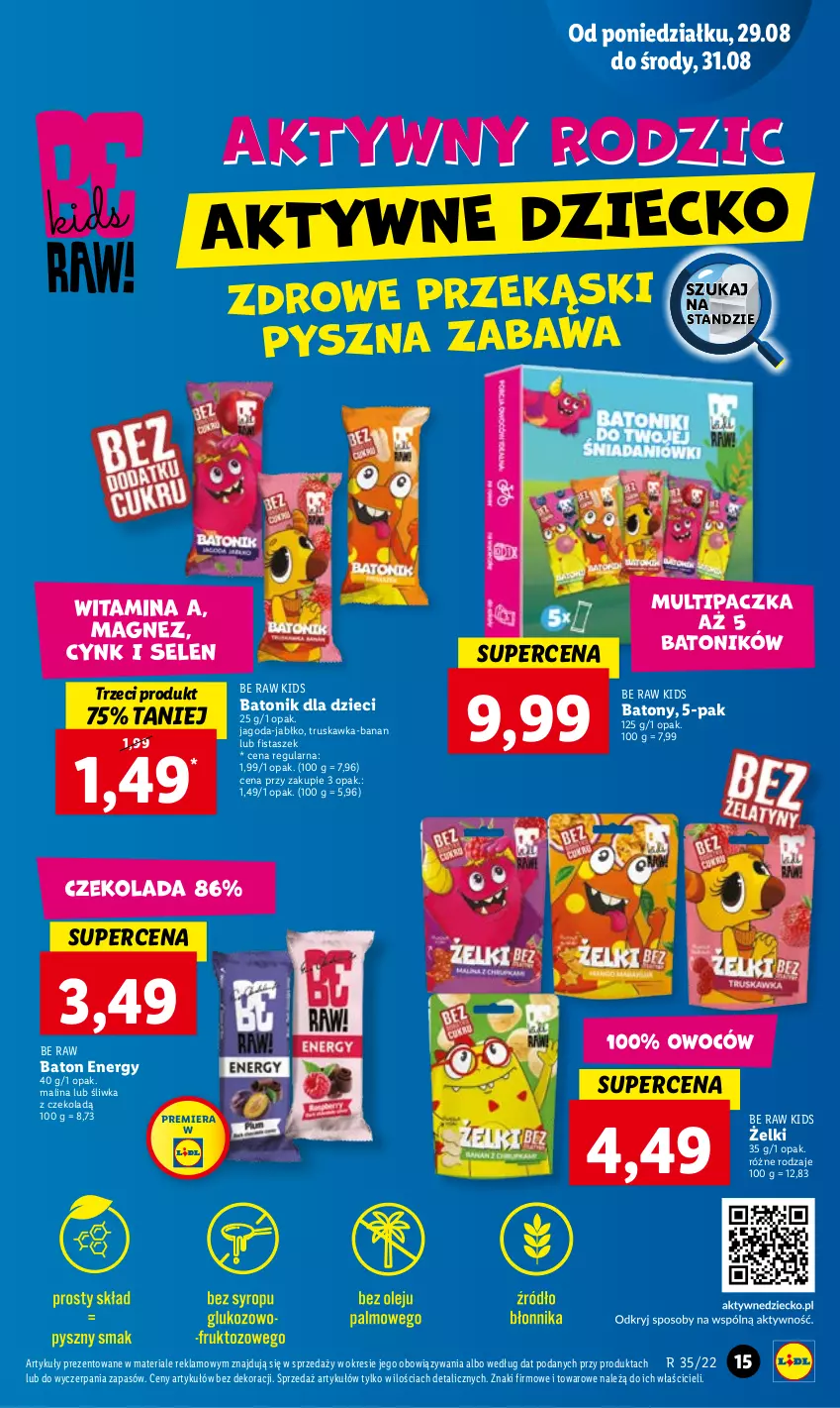 Gazetka promocyjna Lidl - GAZETKA - ważna 29.08 do 31.08.2022 - strona 19 - produkty: Baton, Dzieci, Tonik