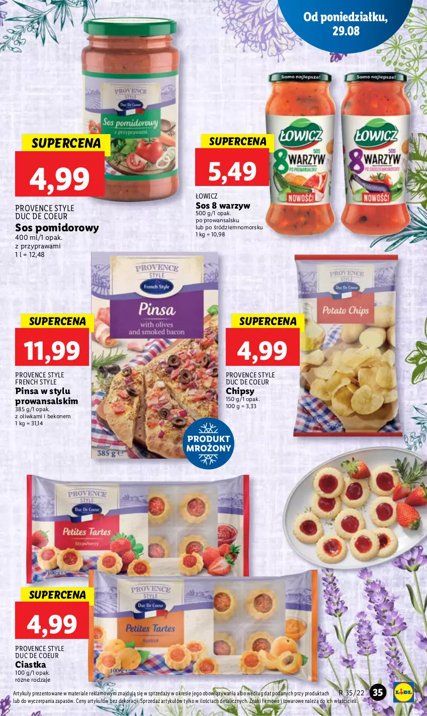 Gazetka promocyjna Lidl - GAZETKA - ważna 29.08 do 31.08.2022 - strona 39 - produkty: Beko, Chipsy, Ciastka, Sos, Sos pomidorowy