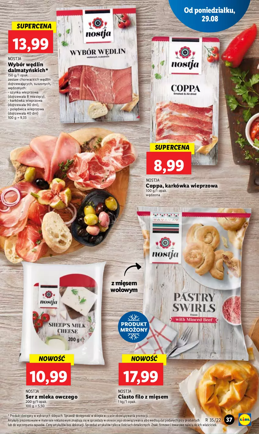 Gazetka promocyjna Lidl - GAZETKA - ważna 29.08 do 31.08.2022 - strona 41 - produkty: Karkówka wieprzowa, Polędwica, Ser, Szynka, Szynka wieprzowa