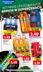 Gazetka promocyjna Lidl - GAZETKA - Gazetka - ważna od 31.08 do 31.08.2022 - strona 44 - produkty: Sok, 7up, Napój energetyczny, Mirinda, Coca-Cola, Napoje, LANA, Pepsi, Woda, Napój