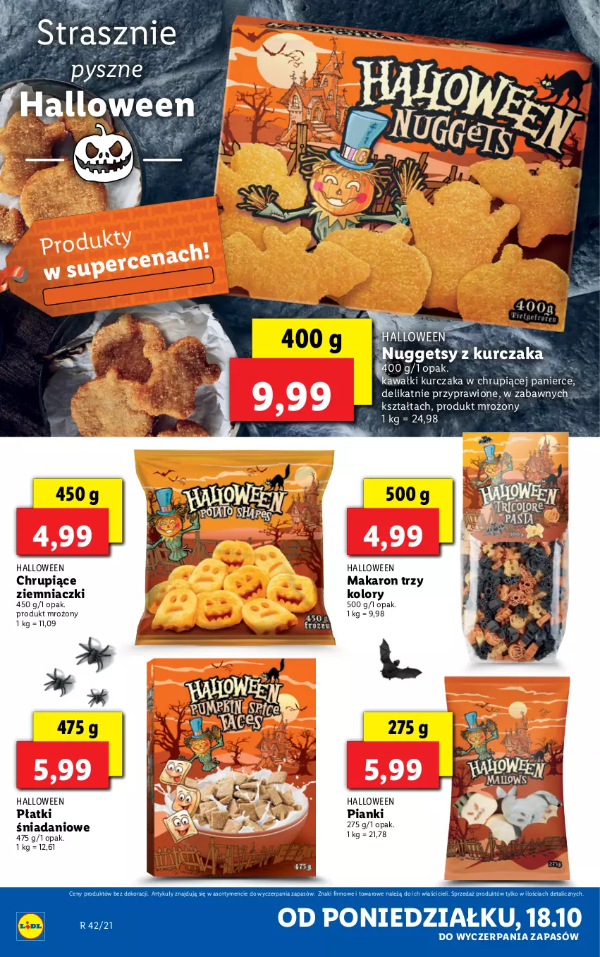 Gazetka promocyjna Lidl - KATALOG Z OFERTĄ NA HALLOWEEN - ważna 18.10 do 22.10.2021 - strona 4 - produkty: Danio, Kawa, Kurczak, Makaron