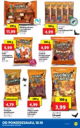 Gazetka promocyjna Lidl - KATALOG Z OFERTĄ NA HALLOWEEN - Gazetka - ważna od 22.10 do 22.10.2021 - strona 5 - produkty: Cukier, Chipsy, Tortilla, Chrupki, Tonik, Baton, Cukierki, Lizaki, Fa