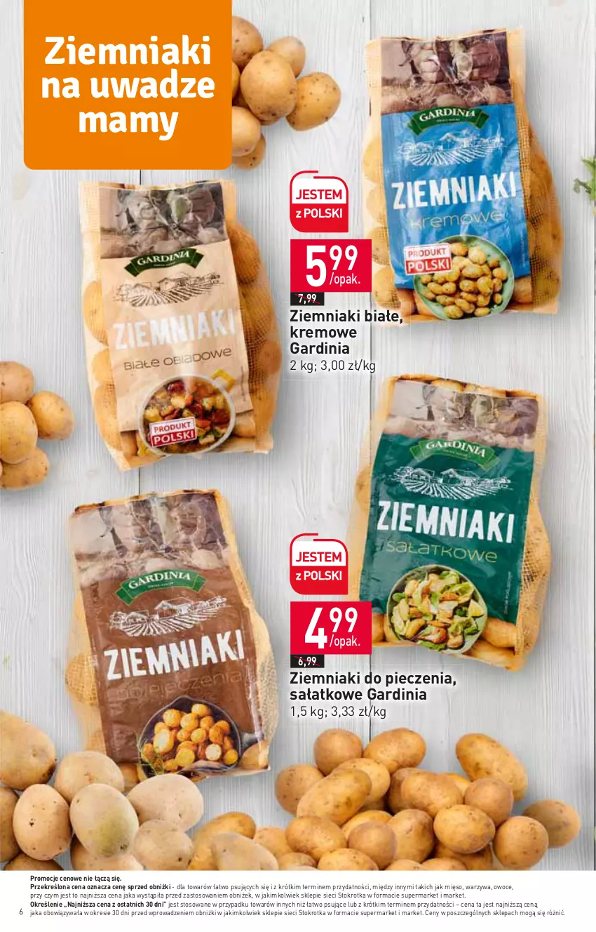Gazetka promocyjna Stokrotka - Supermarket - ważna 25.01 do 31.01.2024 - strona 6 - produkty: Mięso, Owoce, Piec, Sałat, Warzywa, Ziemniaki