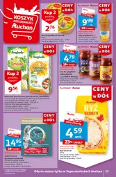 Gazetka promocyjna Auchan - Gazetka CENY W DÓŁ Supermarket Auchan - Gazetka - ważna od 05.06 do 05.06.2024 - strona 13 - produkty: Warzywa, Sos, Ser, Ryż, Por, Pur, Bonduelle, Pasztet, Purina, Warzywa konserwowe, Podlaski, Spaghetti, Ryż basmati, Olej rzepakowy, Olej, Sucha karma, Kukurydza