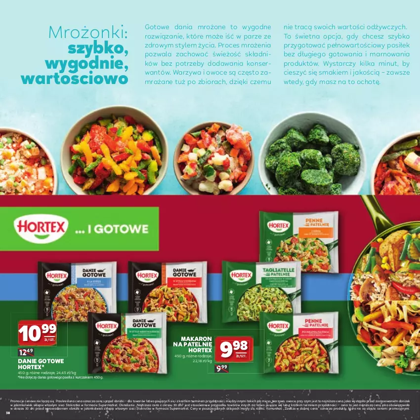 Gazetka promocyjna Stokrotka - Katalog Grill! - ważna 23.04 do 06.05.2026 - strona 38 - produkty: Dania gotowe, Danie gotowe, Hortex, Kurczak, Makaron, Mięso, Owoce, Ser, Warzywa, Warzywa i owoce
