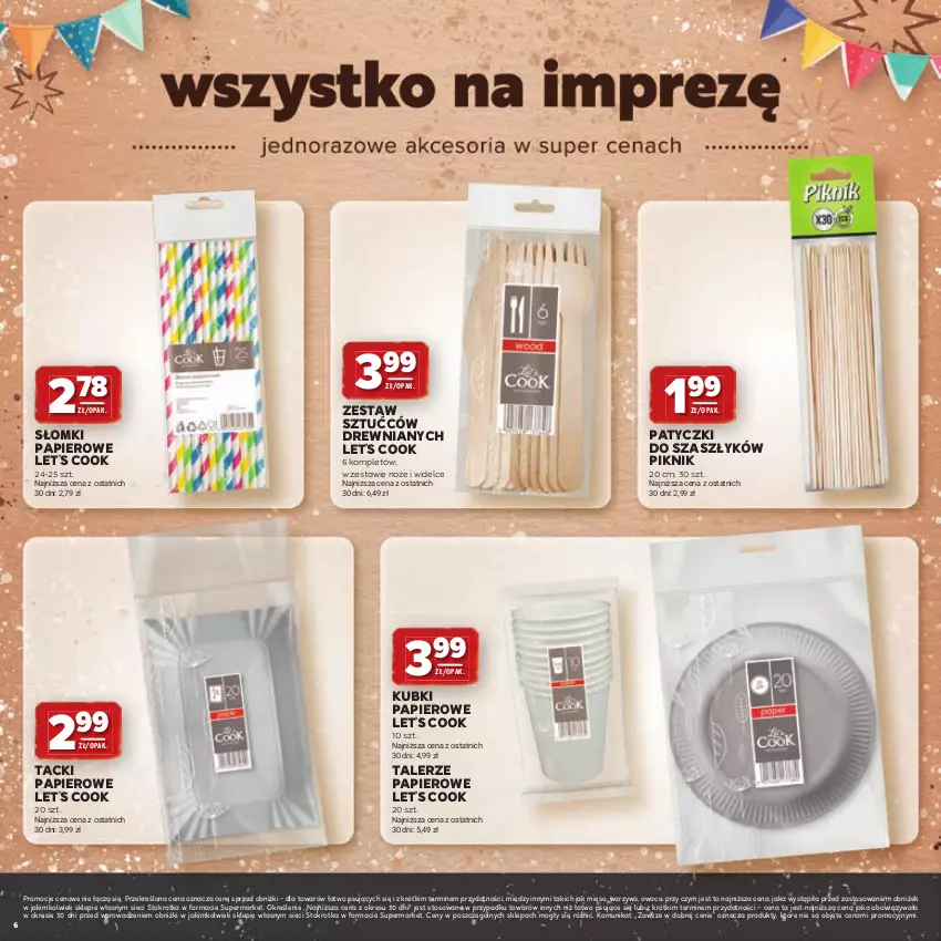 Gazetka promocyjna Stokrotka - Katalog Grill! - ważna 23.04 do 06.05.2026 - strona 6 - produkty: Mięso, Noż, Owoce, Papier, Talerz, Warzywa, Zestaw sztućców