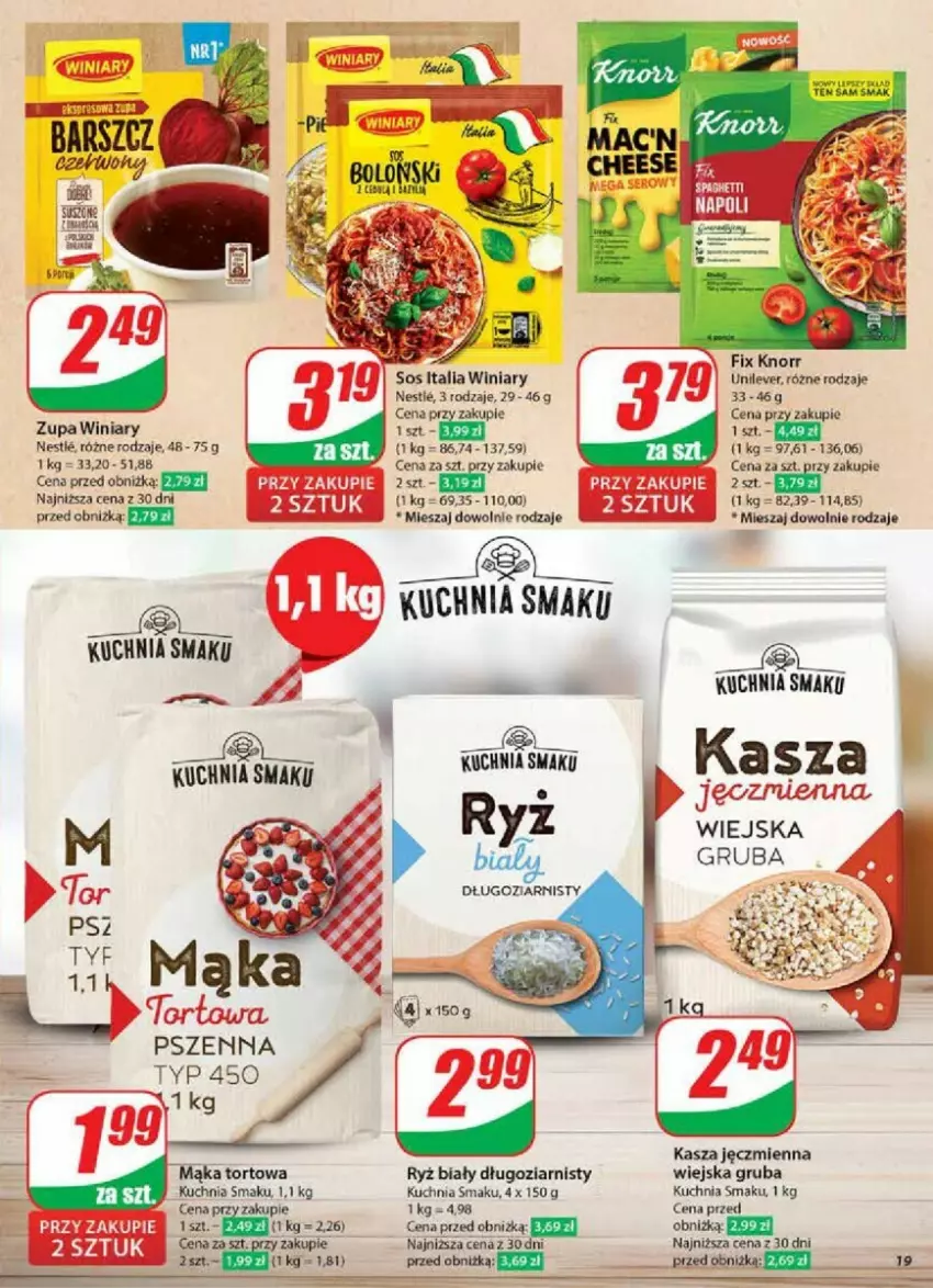 Gazetka promocyjna Dino - ważna 29.01 do 04.02.2025 - strona 11 - produkty: Kasza, Kasza jęczmienna, Kuchnia, Ryż, Ryż biały, Saga, Sos, Winiary, Zupa