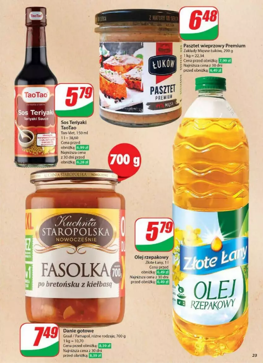 Gazetka promocyjna Dino - ważna 29.01 do 04.02.2025 - strona 16 - produkty: Danie gotowe, Fa, Gra, Graal, Olej, Olej rzepakowy, Pasztet, Sos, TaoTao