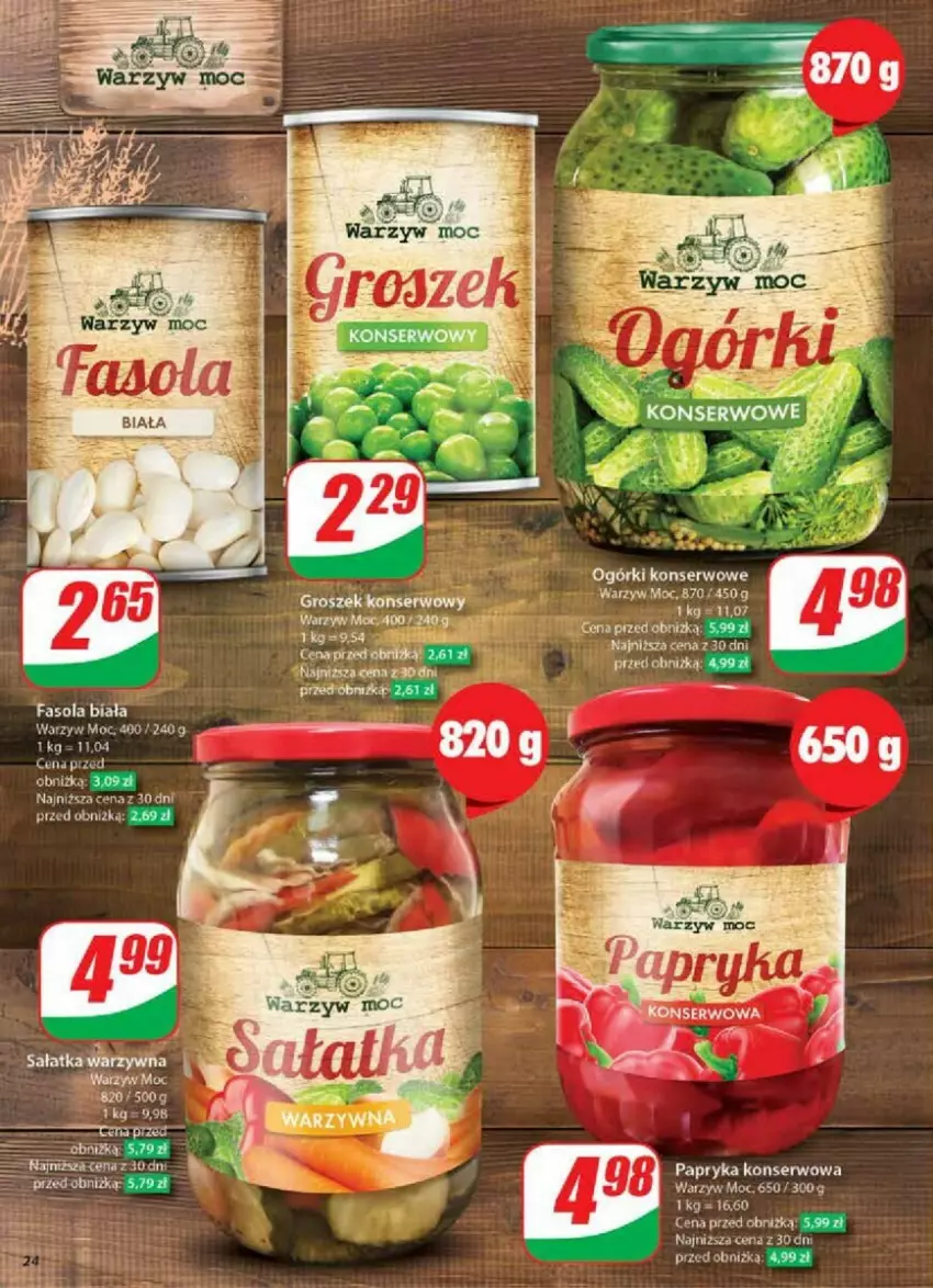 Gazetka promocyjna Dino - ważna 29.01 do 04.02.2025 - strona 17 - produkty: Fa, Fasola, Groszek, Ogórki konserwowe, Papryka, Ser