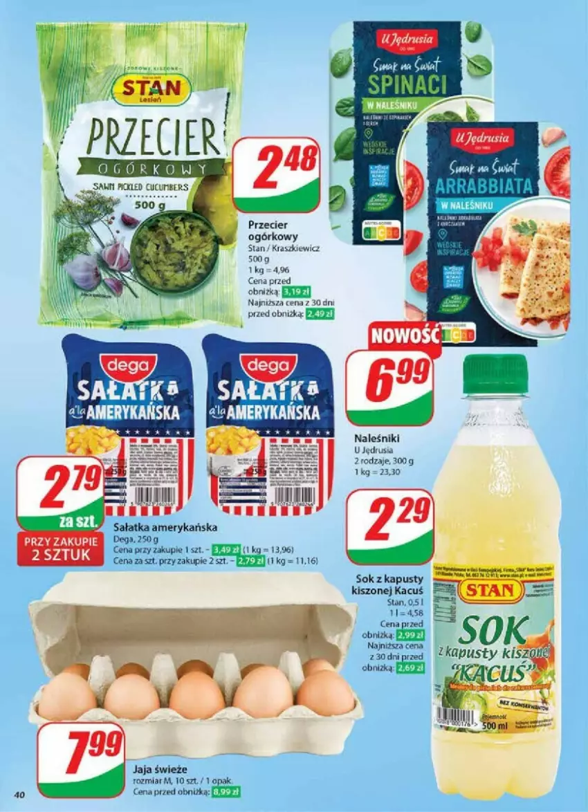 Gazetka promocyjna Dino - ważna 29.01 do 04.02.2025 - strona 35 - produkty: Jaja, Naleśniki, Sałat, Sałatka, Sok