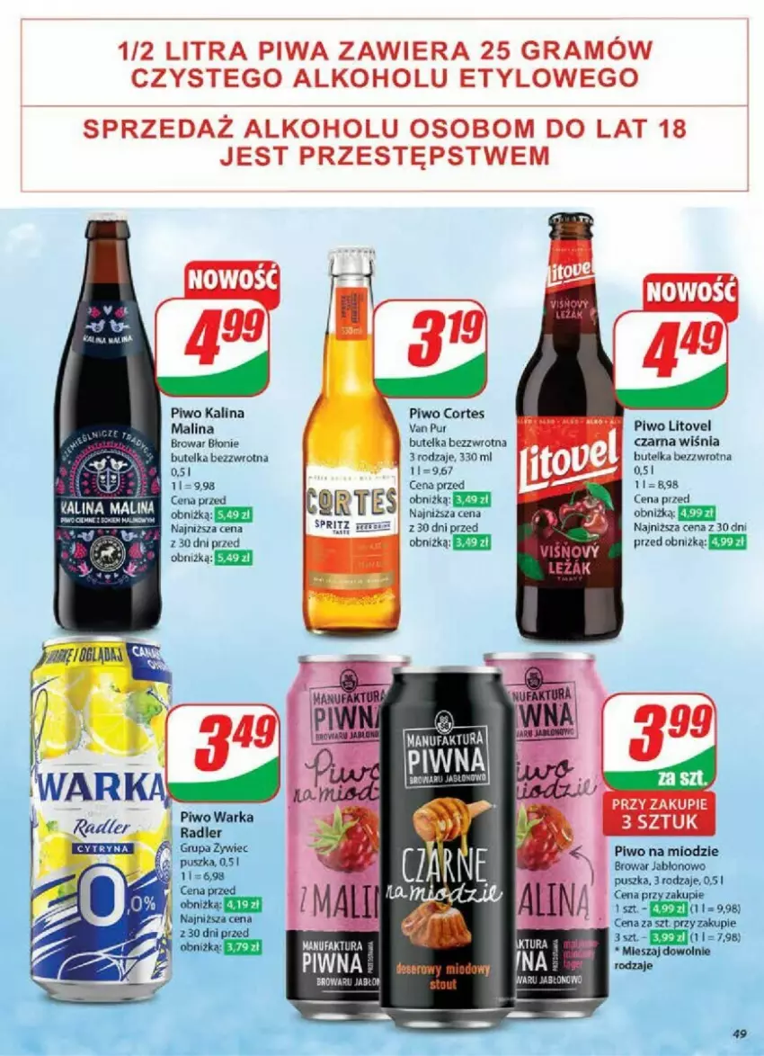 Gazetka promocyjna Dino - ważna 29.01 do 04.02.2025 - strona 44 - produkty: Deser, Fa, Piwo, Pur, Ser