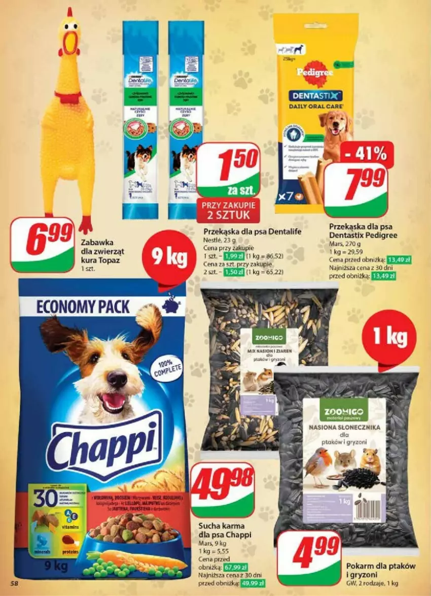 Gazetka promocyjna Dino - ważna 29.01 do 04.02.2025 - strona 54 - produkty: Chappi, Gry, Koc, Mars, Pedigree, Sucha karma, Top, Zabawka