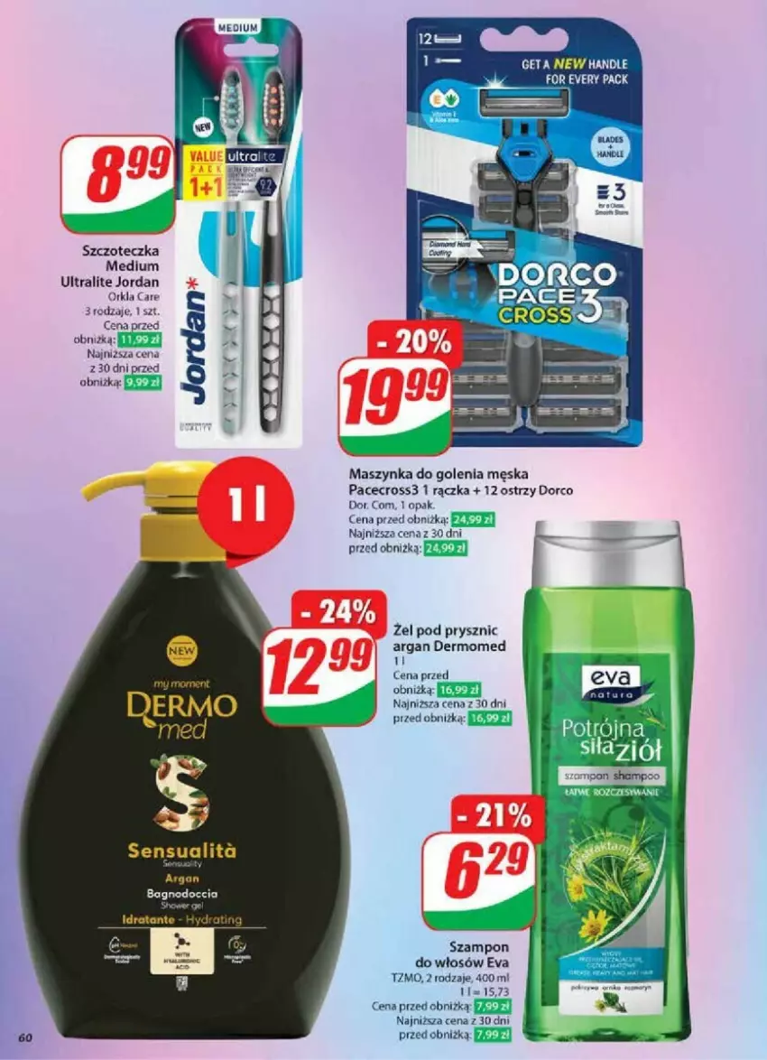 Gazetka promocyjna Dino - ważna 29.01 do 04.02.2025 - strona 57 - produkty: Maszynka, Maszynka do golenia, Sensual, Szampon, Szczoteczka, Szynka