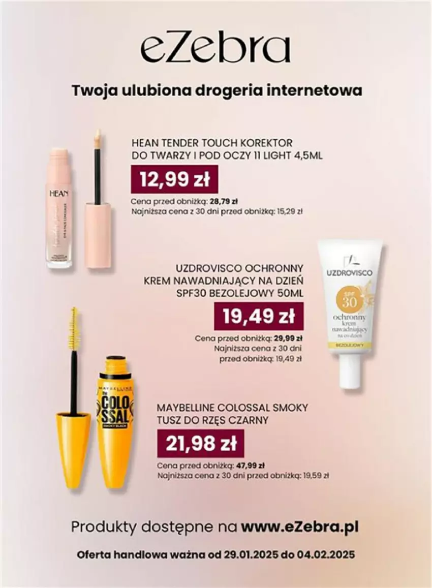 Gazetka promocyjna Dino - ważna 29.01 do 04.02.2025 - strona 60 - produkty: Bell, Korektor do twarzy, Maybelline, Olej, Tusz