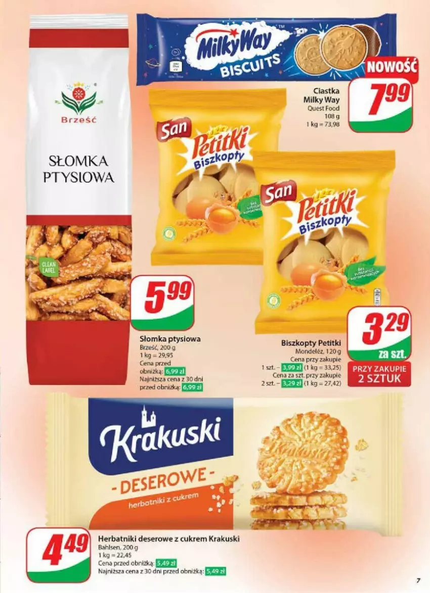 Gazetka promocyjna Dino - ważna 29.01 do 04.02.2025 - strona 62 - produkty: Biszkopty, Ciastka, Deser, Herbatniki, Krakus, Krakuski, Milky Way, Ser