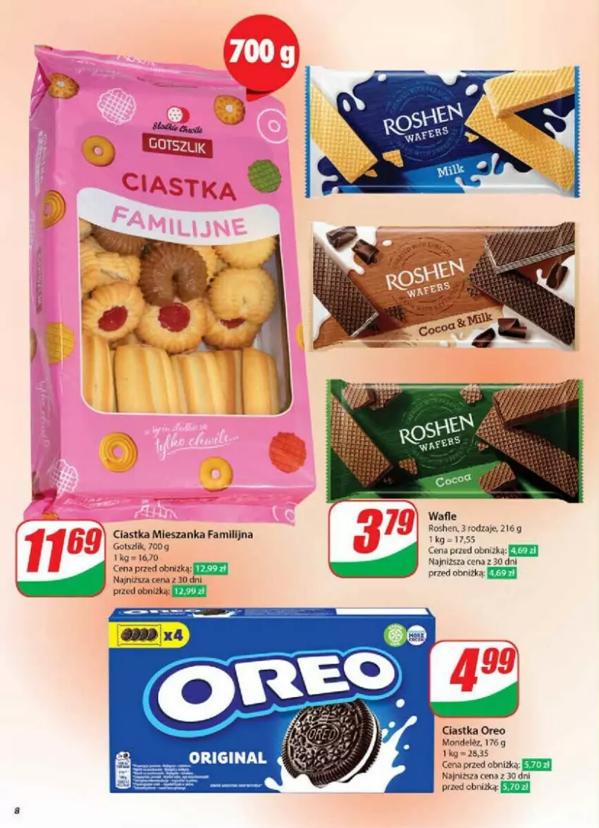 Gazetka promocyjna Dino - ważna 29.01 do 04.02.2025 - strona 63 - produkty: Ciastka, Fa, Oreo, Wafle