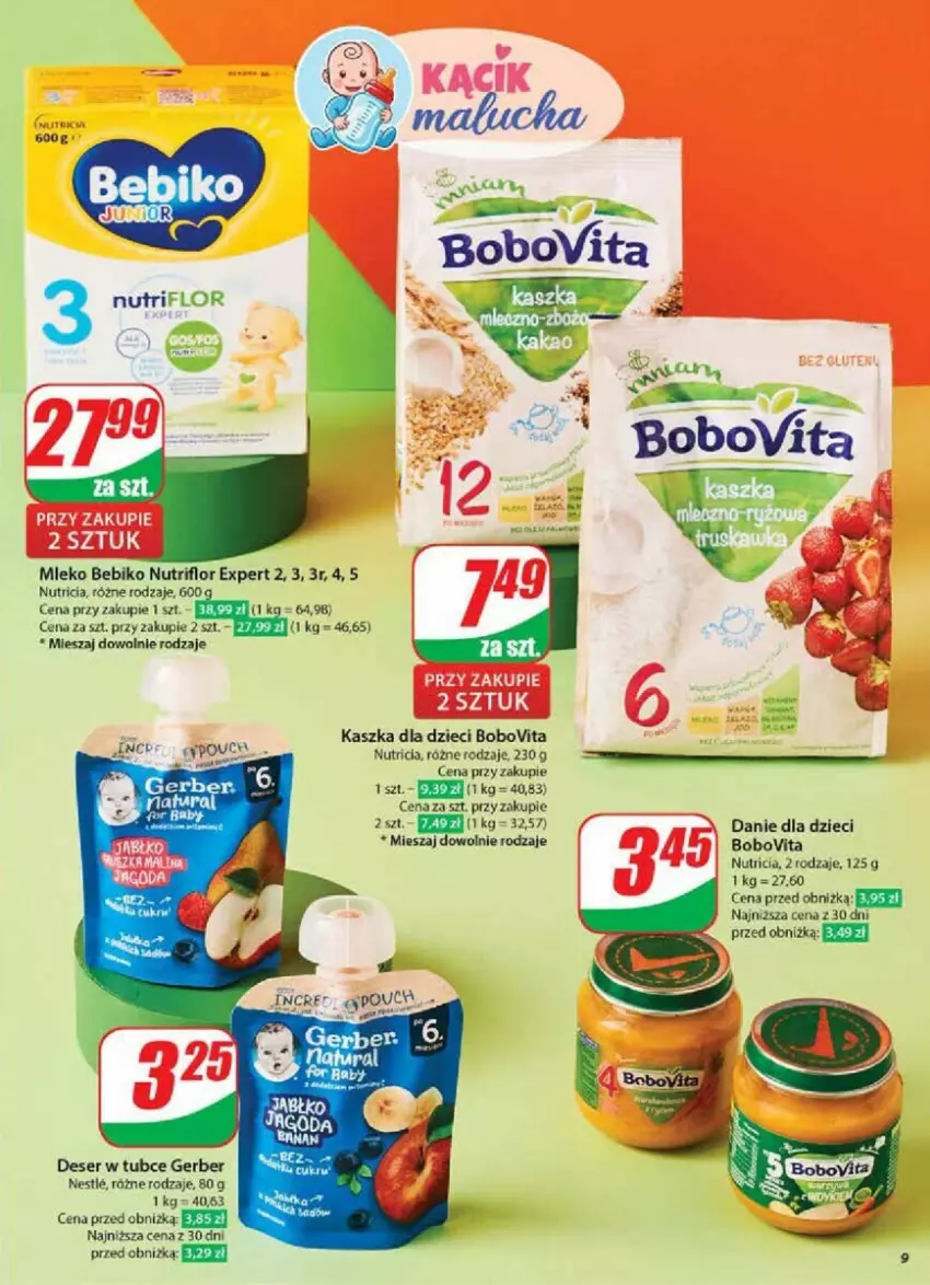 Gazetka promocyjna Dino - ważna 29.01 do 04.02.2025 - strona 64 - produkty: Bebiko, BoboVita, Danie dla dzieci, Deser, Dzieci, Gerber, Mleko, Ser