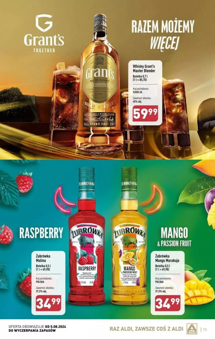 Gazetka promocyjna Aldi - ważna 05.08 do 31.08.2024 - strona 5 - produkty: Blender, Gra, Grant's, Mango, Whisky