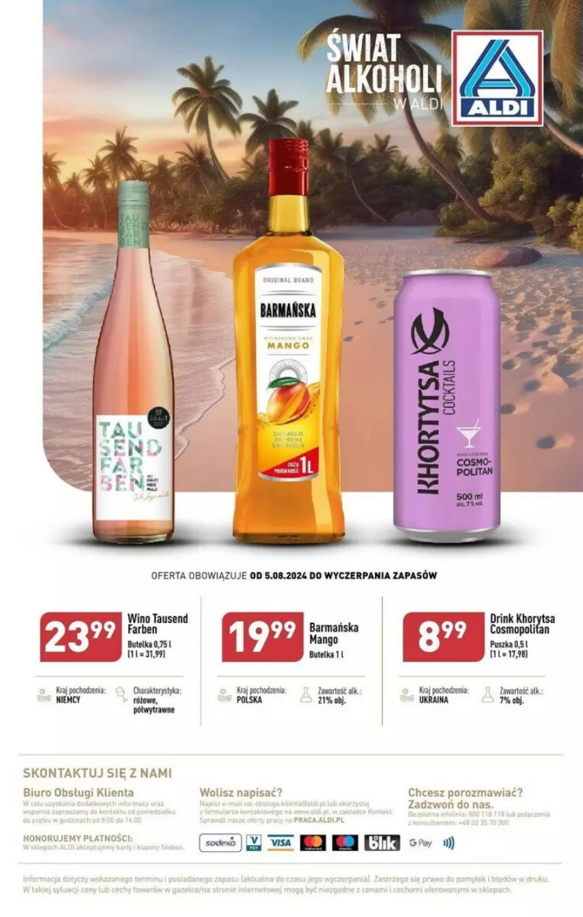 Gazetka promocyjna Aldi - ważna 05.08 do 31.08.2024 - strona 9 - produkty: Biuro, Fa, Mango, Mop, O nas, Por, Wino