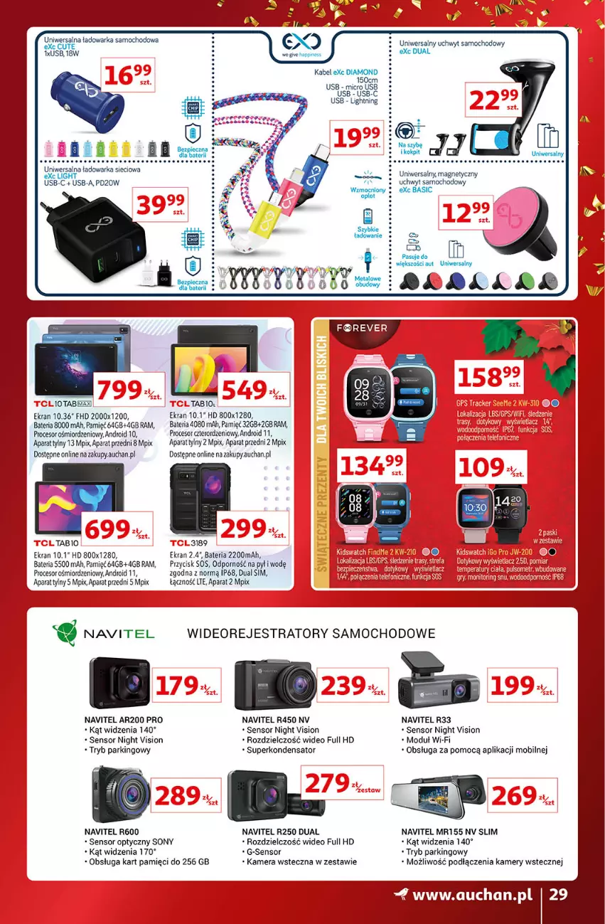 Gazetka promocyjna Auchan - Gazetka Znane Marki Lubiane Auchan - ważna 01.12 do 11.12.2022 - strona 29 - produkty: Bateria, Kamera, Kamery, Mobil, Navitel, Por, Procesor, Sony, Sos, Warka